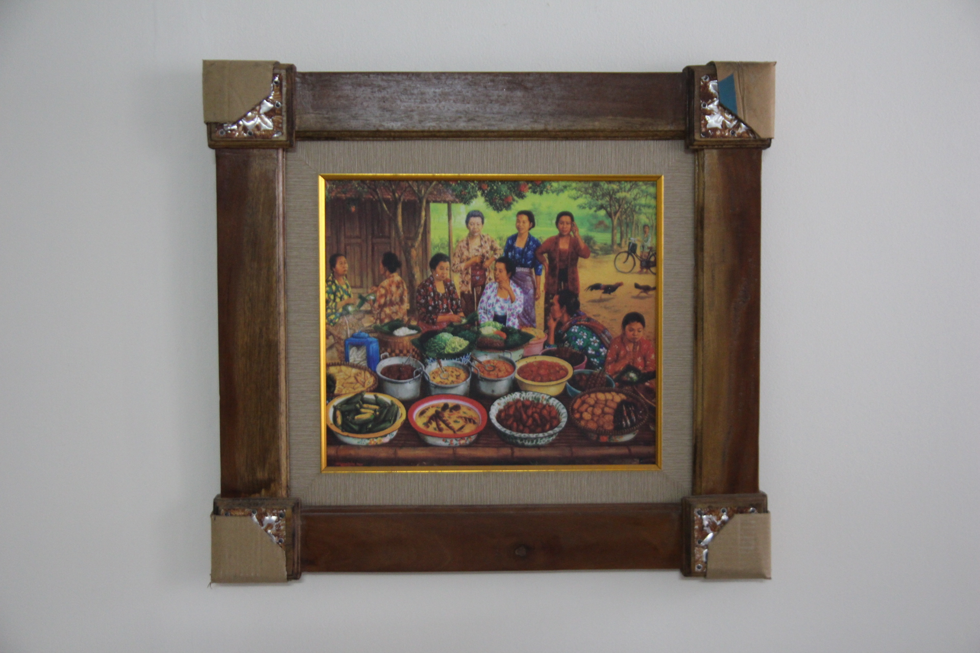 Lukisan Cak Min "Ghudangan" 40x35 cm (Printing)