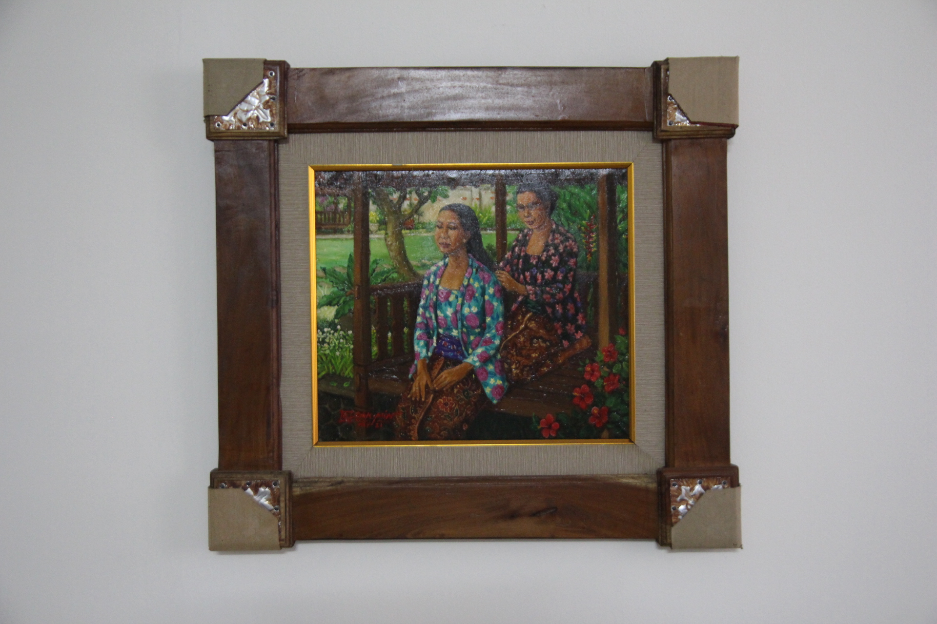 Lukisan Cak Min "Sisiran" 40x35 cm (2024)