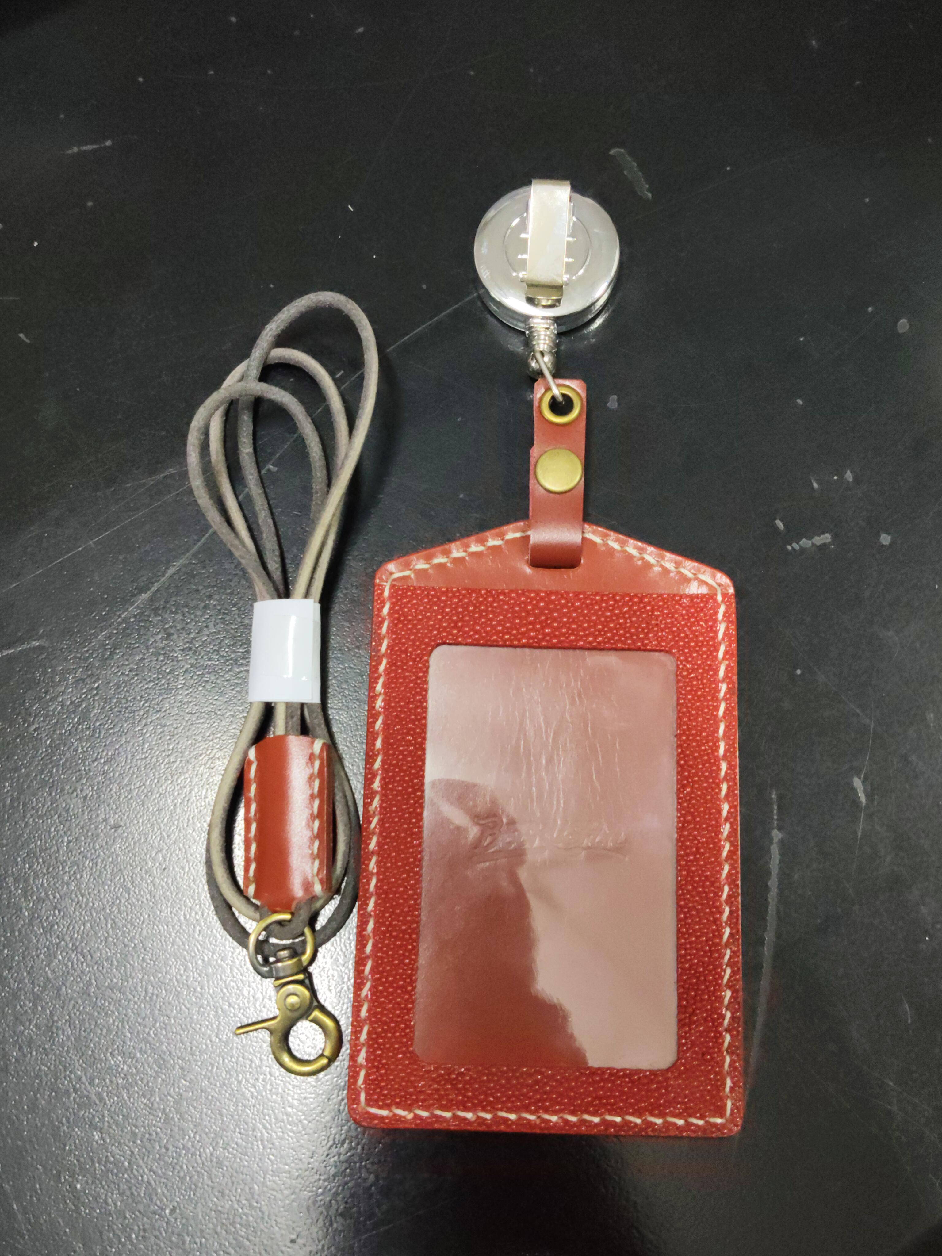 Lanyard Kulit Sapi Merah